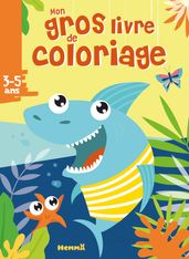 Mon gros livre de coloriage : requin