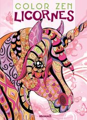 Color zen licornes fond printanier