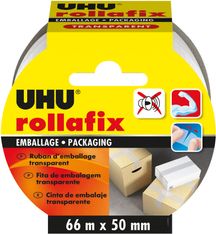 UHU rollafix - Ruban adhésif d'emballage - 50 mm x 66 m - transparent