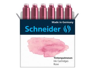 Schneider - 6 Cartouches d'encre pastel - rose