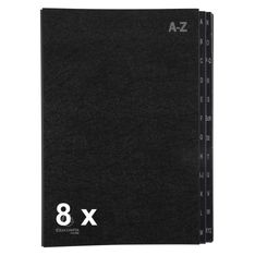 Exacompta Ordonator - 8 Trieurs alphabétique 24 positions - noir