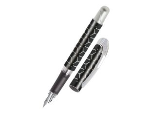 Online College Style - Stylo plume - noir/argent