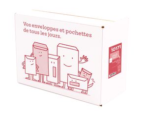 La Couronne - 250 Pochettes  - C4 229 x 324 mm - 90 gr - fenêtre  cristal 110x50 mm - kraft brun - bande auto-adhésive