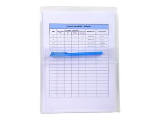 Exacompta - 2 Pochettes adhésives à soufflet - A4 - 20/100 - cristal