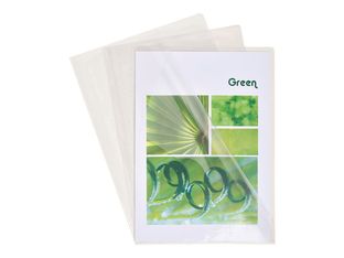 Exacompta - 10 Pochettes coin lisses - A4 - 13/100 - cristal translucide