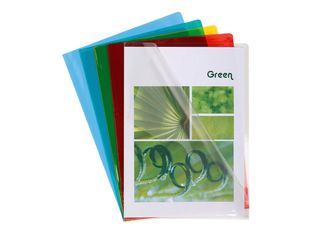 Exacompta - 50 Pochettes coin lisses - A4 - 13/100 - couleurs assorties