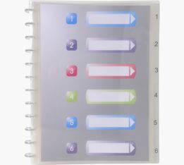 Exacompta Crystal - Protège document amovible à anneaux - 60 vues - A4