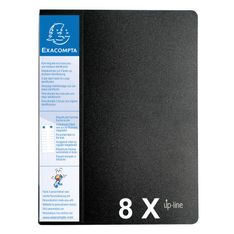 Exacompta Up Line - 8 Porte vues - 160 vues - A4 - noir