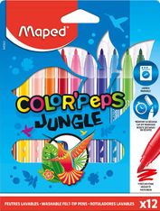 Maped Color'Peps Animals - 12 Feutres - couleurs assorties