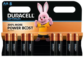 DURACELL Optimium - 8 piles alcalines - AA LR06