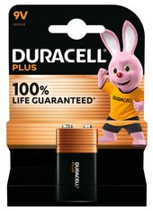 DURACELL 100% Plus - 1 pile alcalines - 9V