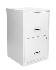 Pierre Henry Soho - Armario de relleno vertical - 2 cajones - acero - blanco