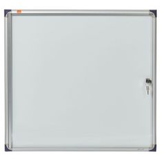 Nobo - Vitrine d'intérieur extra plate - 6 feuilles A4 - surface magnetique - porte battante - 68 x 72,5 x 2,5 cm