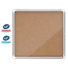 Nobo - Vitrine d'affichage - 6 feuilles A4 - surface liege - porte battante - 70,8 x 66,7 x 4,3 cm