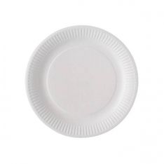 Lot de 100 assiettes en carton - 23 cm - blanche