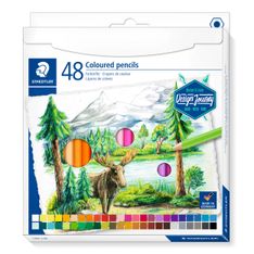 STAEDTLER Design Journey - 48 Crayons de couleur - couleurs assorties