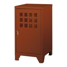 Casier de bureau avec pieds - 74 x 40 x 40 cm - terracotta