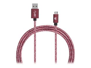 Bigben Connected - Câble USB de type-C - Micro-USB de type B - 2 m - rouge