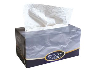 Wizzy Box - Boîte de 180 feuilles essuie-tout - blanc