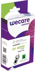 WECARE - Ruban d'étiquettes auto-adhésives pour DYMO - D1 40919  - 1 rouleau (9 mm x 7 m) - fond vert écriture noire