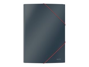 Leitz Cosy - Chemise à 3 rabats polypropylène - A4 - gris