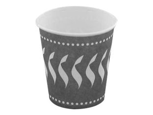 ISAP - Taza - Tamaño 6 cm diameter - Altura 6 cm - 12 cl - desechable - gris (paquete de 50)