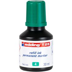 Edding - Recharge d'encre pour Marqueurs Permanents e-T25 Vert - Flacon 25 ml
