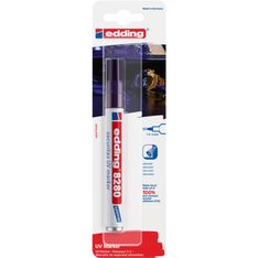 Edding - Blister de 1 Marqueur à encre UV en Aluminium recyclé e-8280 Transparent - Pointe Ogive 1,5-3 mm