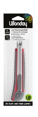 Wonday - Cutter rétractable - autobloquant - 9.5 mm + 3 lames