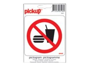 Pickup - Pictogramme rond - Nourriture / boissons interdites - 100 mm
