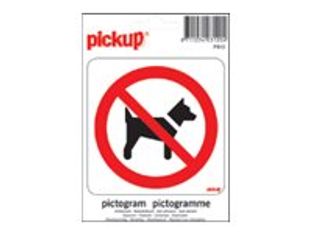 Pickup - Pictogramme rond - Interdit aux chiens - 100 mm