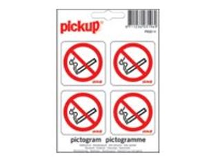 Pickup - Pictogramme - Interdit de fumer - 4 autocollants
