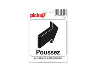 Pickup - Pictogramme - Poussez - 100 x 100 mm