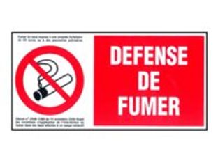 Pickup - Panneau de signalisation - 300 x 150 mm - Interdit de fumer