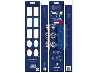 Clairefontaine - Set d'emballage cadeaux bleu/or - Tiny Rolls