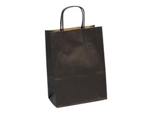 Clairefontaine The Basics - 25 Sacs cadeau kraft noir - 16 cm x 8 cm x 21 cm