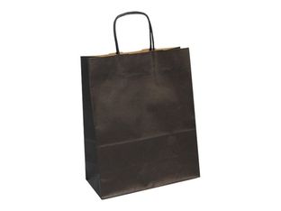 Clairefontaine - 25 Sacs cadeau kraft - 22 cm x 10 cm x 27 cm - noir