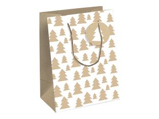 Clairefontaine Lovely Home Green Medium - Sac cadeau blanc - 21,5 cm x 10,2 cm x 25,3 cm