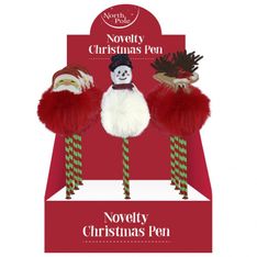  Clairefontaine Novelty - Stylo pompon de Noël - différents modèles disponibles