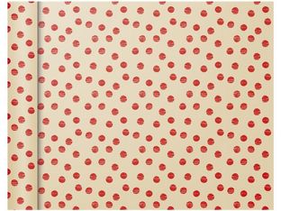 Clairefontaine Excellia Tiny Rolls - Papier cadeau pois fond ivoire - 35 cm x 5 m - 80 g/m²