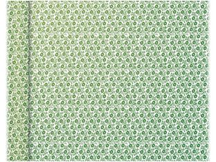 Clairefontaine Excellia Tiny Rolls - Papier cadeau fleurs vertes - 35 cm x 5 m - 80 g/m²