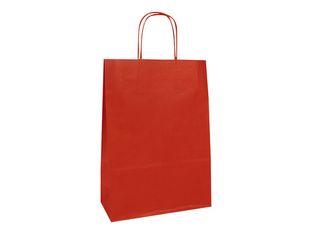Clairefontaine - 25 Sacs cadeau kraft - 16 cm x 8 cm x 21 cm - rouge