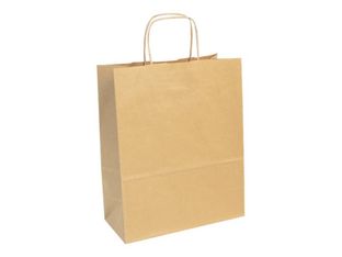 Clairefontaine - 25 Sacs cadeau kraft - 22 cm x 10 cm x 27 cm - brun