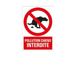 Pickup Signing - Panneau Pas de déjection de chien - rectangulaire - 23 x 33 cm 