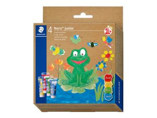 STAEDTLER Noris Junior 881 - Peinture au doigt - 4 couleurs - jaune, rouge, bleu, vert