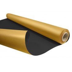 Créastyl Duo Métal - Papier cadeau kraft - 69 cm x 50 m - 60 g/m² - noir/or