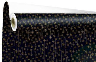 Logistipack - Papier cadeau - 69 cm x 25 m - 60 g/m² - snow