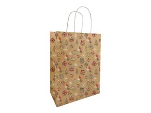 Créastyl - 50 Sacs cadeau kraft - 18 cm x 8 cm x 22 cm - ohohoh
