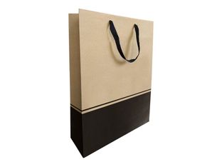 Logistipack Seduction - 10 sacs cadeau pour 3 bouteilles - 27 cm x 9.5 cm x 38.5 cm - brun