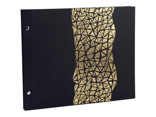 Exacompta Aramy - Album photos 37 x 29 cm - 40 pages - noir/or